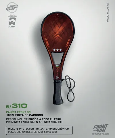 Paleta Front On - Roja