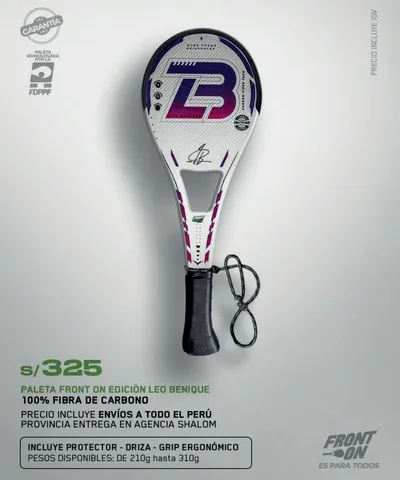 Paleta Leo Benique - Blanca